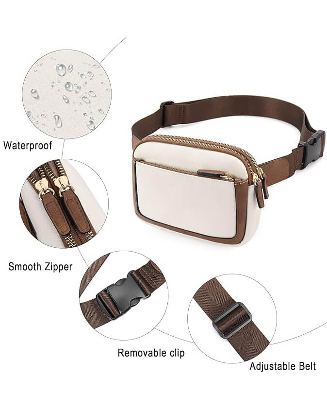 Leather Everywhere Belt Bag Crossbody Running Waist Bag Women - Afbeelding 3