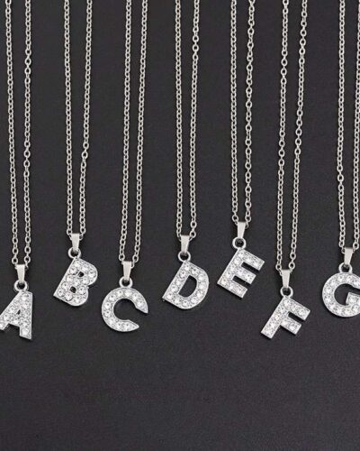 Letter Stainless Steel Pendant Mens Necklace