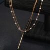 Linear Bar Stackable Necklace Wholesale
