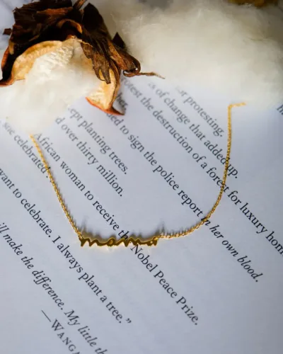 Lovely S925 Sterling Silver Mama Necklace for Birthday 4