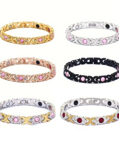 Magnetic Crossover Bracelet with Multicolor