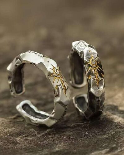 Mens Vintage Rings with Wishing Stone Wholesale