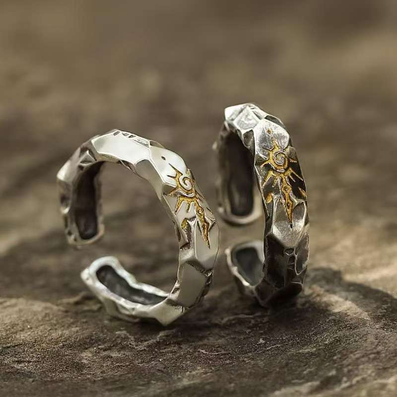 Mens Vintage Rings with Wishing Stone Wholesale