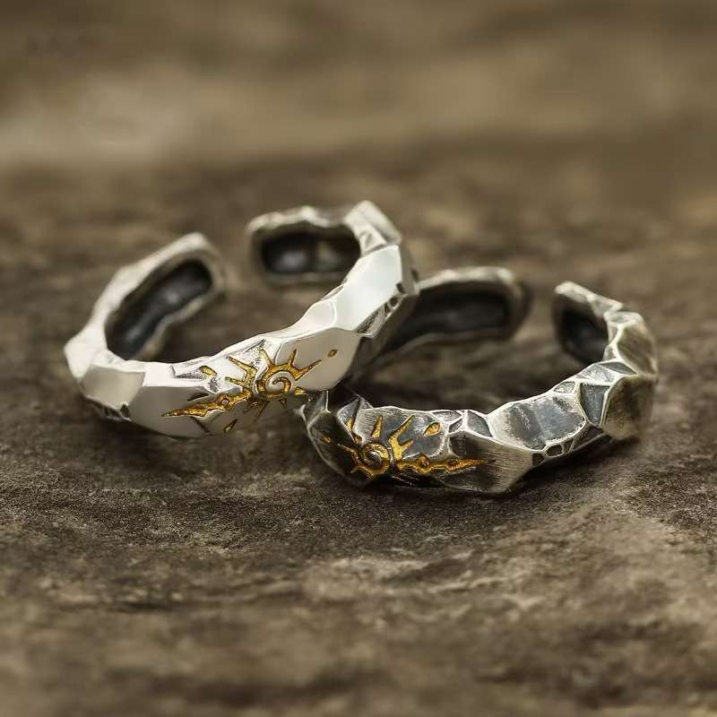 Mens Vintage Rings with Wishing Stone Wholesale - 画像3