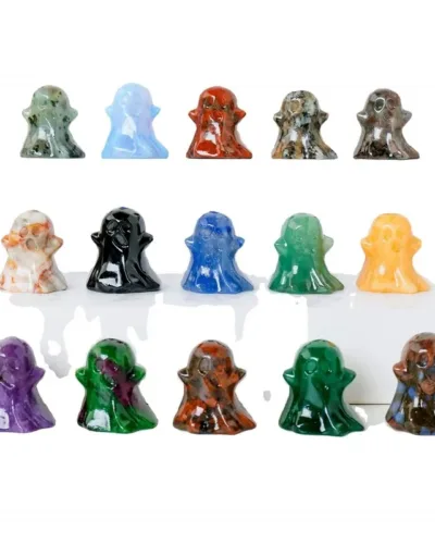 Mini Ghost Opalite Carving Halloween Decor