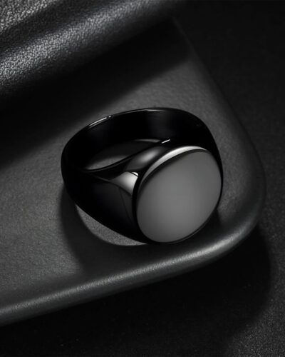 Minimalist Chunky Custom Signet Rings for Men Daily Wear