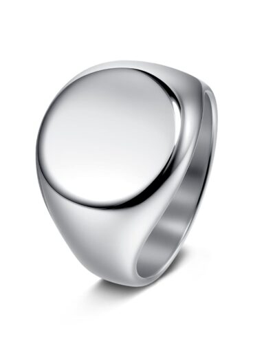 Minimalist Chunky Custom Signet Rings for Men Daily Wear