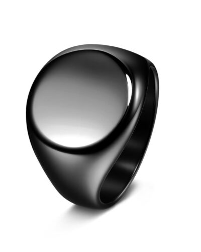 Minimalist Chunky Custom Signet Rings for Men Daily Wear