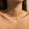 Minimalist Freshwater Pearl Gold Necklace for Her