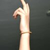 Minimalist Gold Plated Spiral Stainless Steel Hand Bracelet