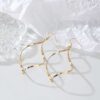 Minimalist Large Hoop Earrings with Twisted Design