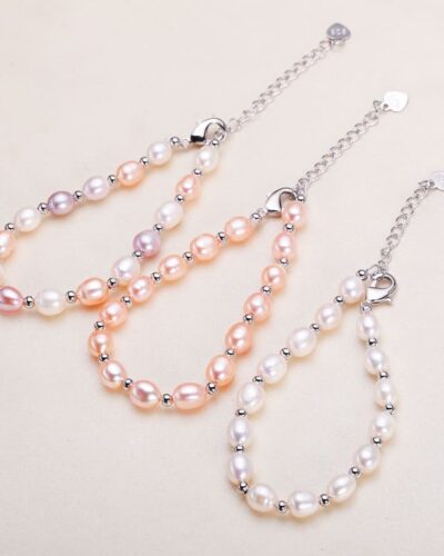 Minimalist Rice Pearl Freshwater Pearl Bracelet for Her