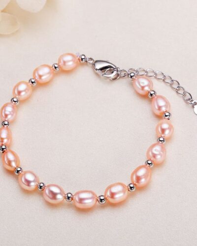 Minimalist Rice Pearl Freshwater Pearl Bracelet for Her