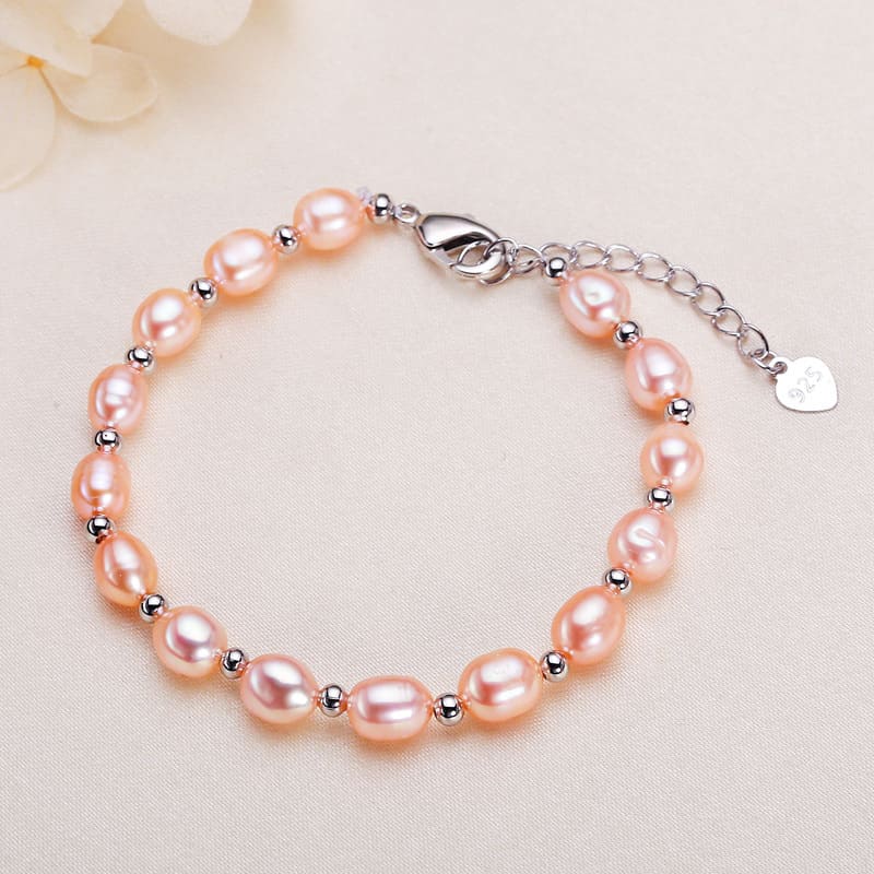 Minimalist Rice Pearl Freshwater Pearl Bracelet for Her