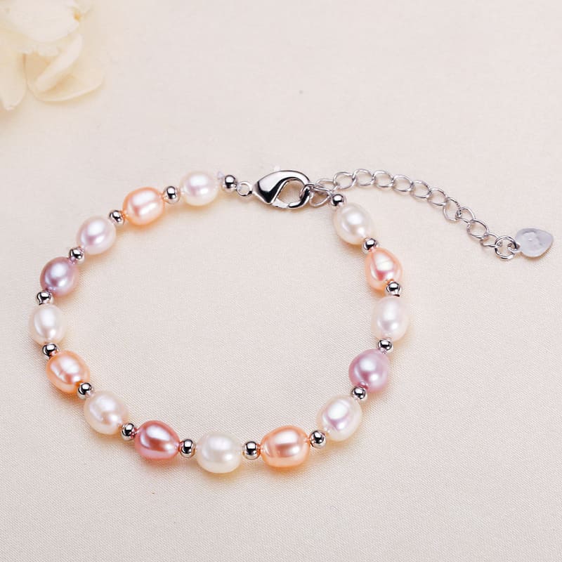 Minimalist Rice Pearl Freshwater Pearl Bracelet for Her