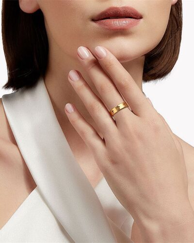 Alternativní pohled na 5.5mm Minimalist Hollow Stainless Steel Mens Cross Ring