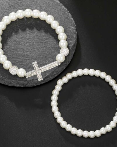 Alternativní pohled na Minimalist Women Religious Bracelets with Pearl