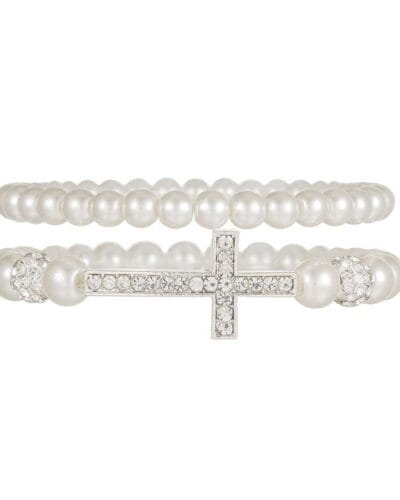 Minimalist Women Religious Bracelets with Pearl 6