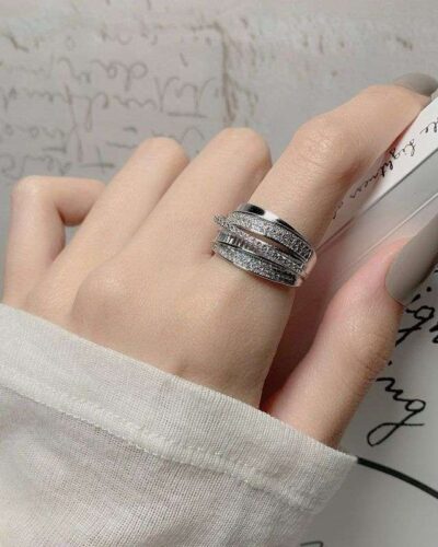 Alternative view of Multi-Layer Fashion Copper Ring Wholesale