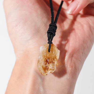 Natural Citrine Gemstone Pendant Necklaces Bulk 4 400x400 1