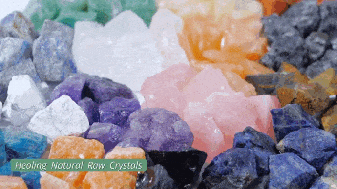 Natural Gemstones Specimen Crystal Box Set for Gift Bulk 1