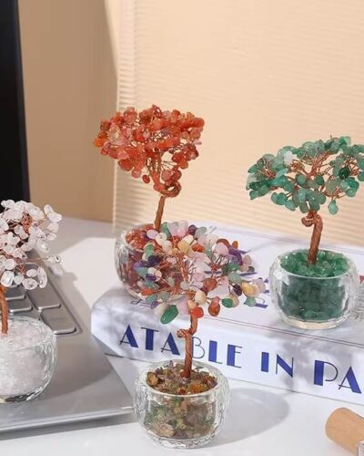 Natural Green Aventurine Money Crystal Tree Bulk