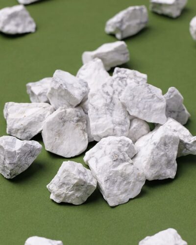 Natural White Howlite Raw Stone Meditation Decor