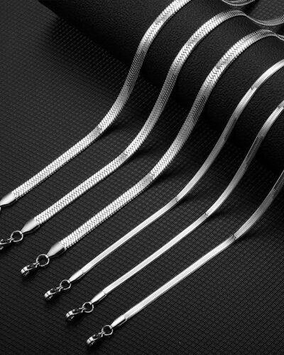 Wholesale Stainless Steel Herringbone Chain Necklace for Men Women