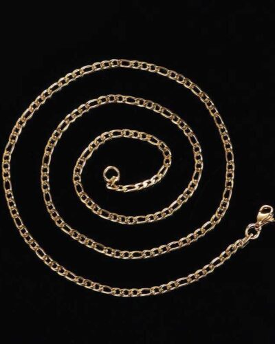 Minimalist Golden Stainless Steel Figaro Chain Everyday Wear