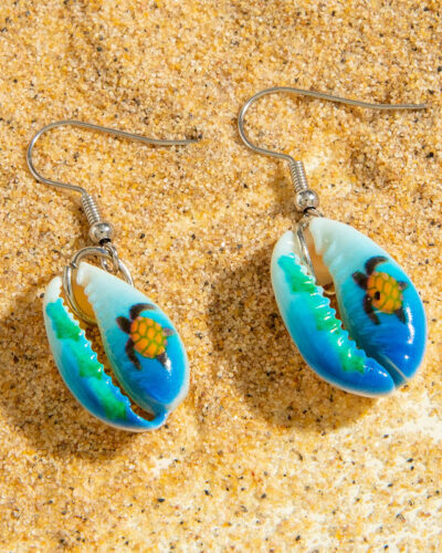 Ocean Theme Boho Vintage Earrings Vacation Style