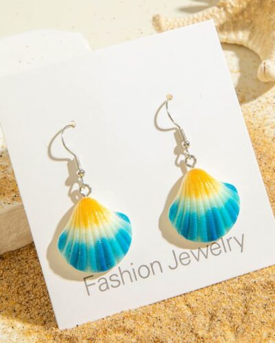 Ocean Theme Boho Vintage Earrings Vacation Style