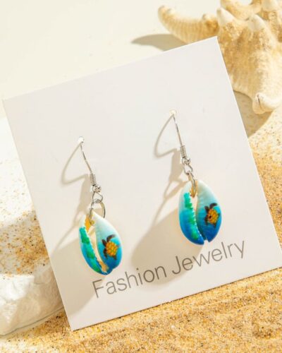 Ocean Theme Boho Vintage Earrings Vacation Style