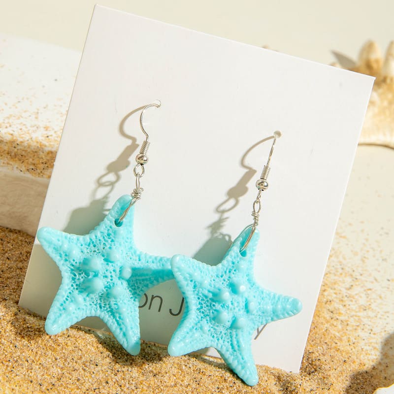 Ocean Theme Boho Vintage Earrings Vacation Style