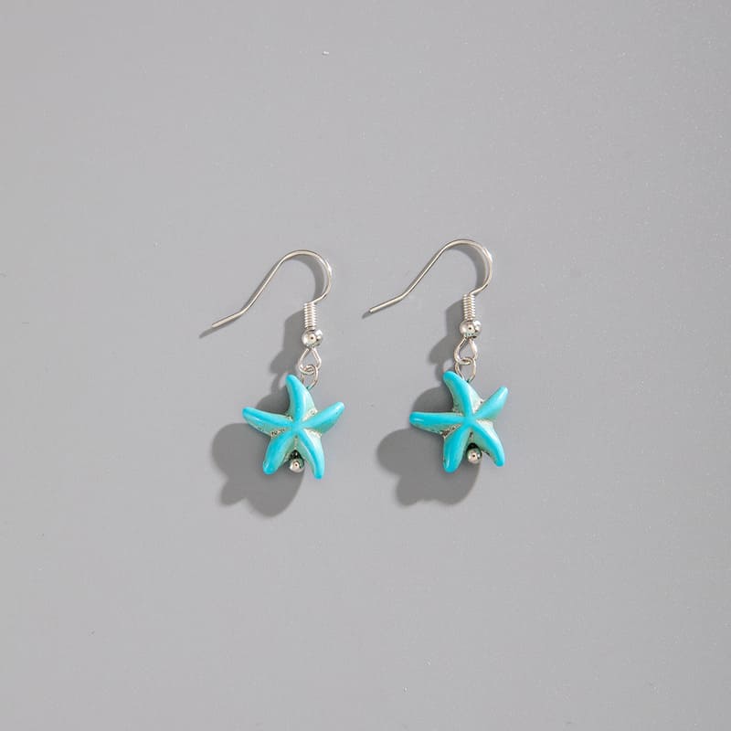 Ocean Theme Boho Vintage Earrings Vacation Style