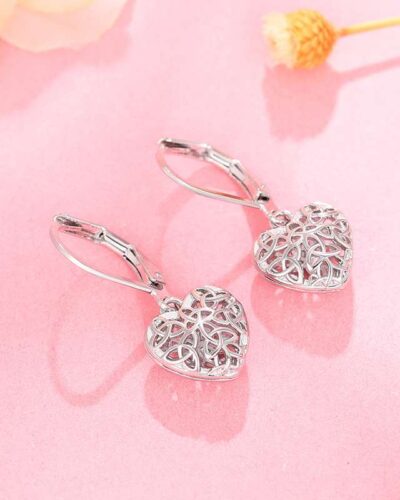 Openwork Heart Fashion Pendant Earring Wholesale