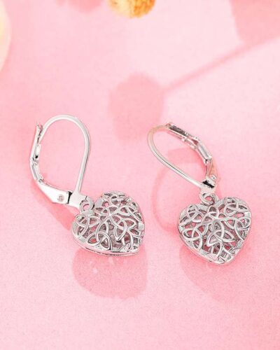 Openwork Heart Fashion Pendant Earring Wholesale