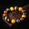 Tri-Color Tiger Eye Healing Stone Bracelet Triple Protection