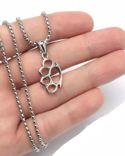 Paw Charm Stainless Steel Pendant Necklace Men's Style