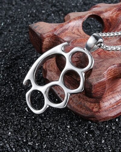 Paw Charm Stainless Steel Pendant Necklace Men's Style