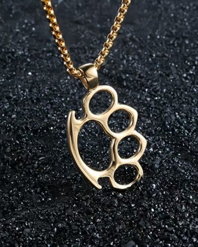 Paw Charm Stainless Steel Pendant Necklace Men's Style