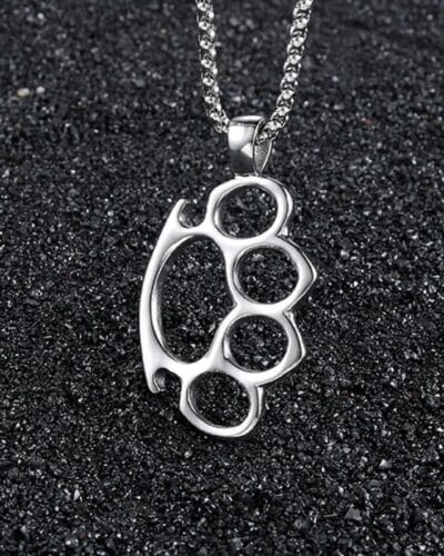 Paw Charm Stainless Steel Pendant Necklace Men's Style