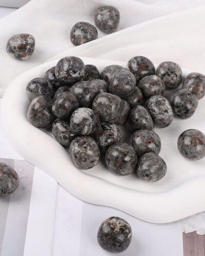 Polished Yooperlite Flame Stone Tumbles Bulk