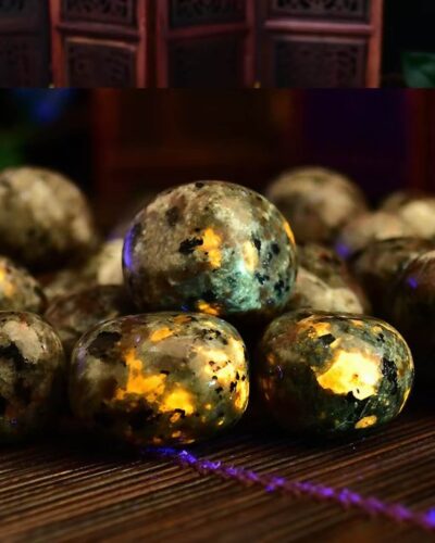 Polished Yooperlite Flame Stone Tumbles Bulk