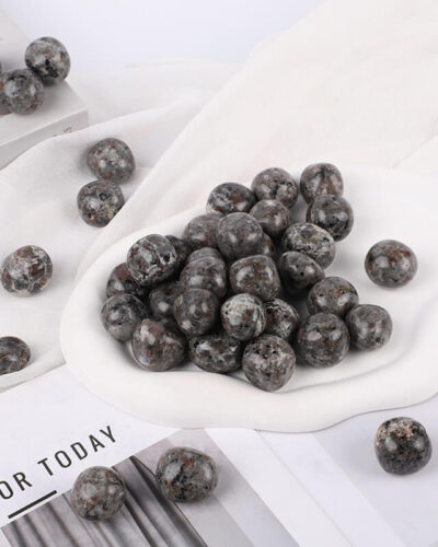 Polished Yooperlite Flame Stone Tumbles Bulk