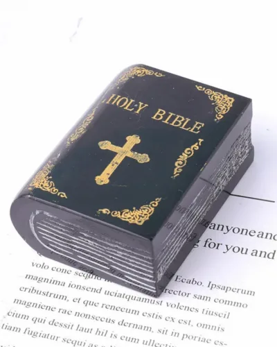 Premium Black Obsidian Carved Rock Bible Wholesale