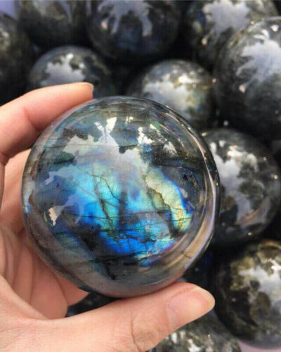 Premium Semi-Precious Labradorite Crystal Sphere Bulk