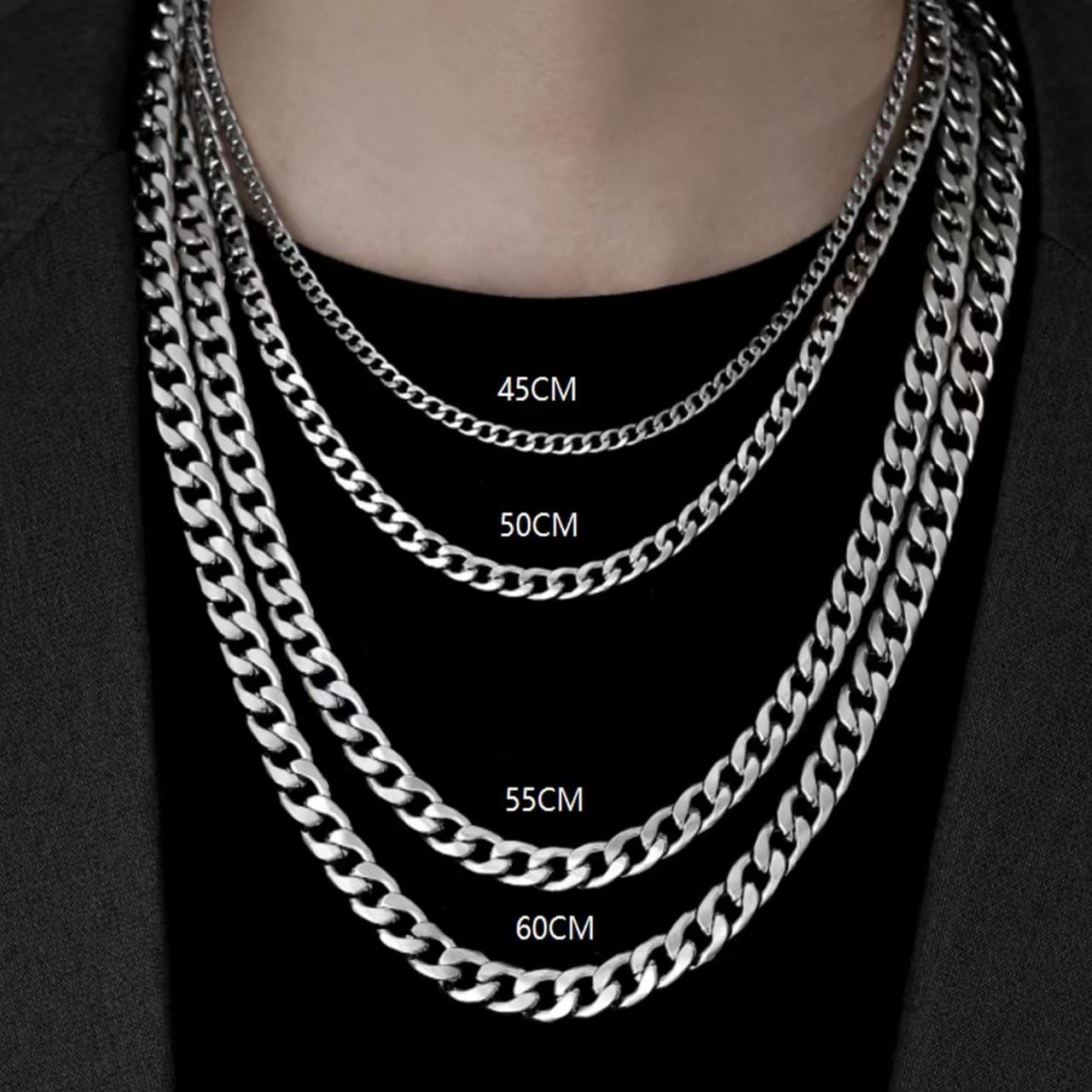 Premium Stainless Cuban Chain Necklace for Men Wholesale 2