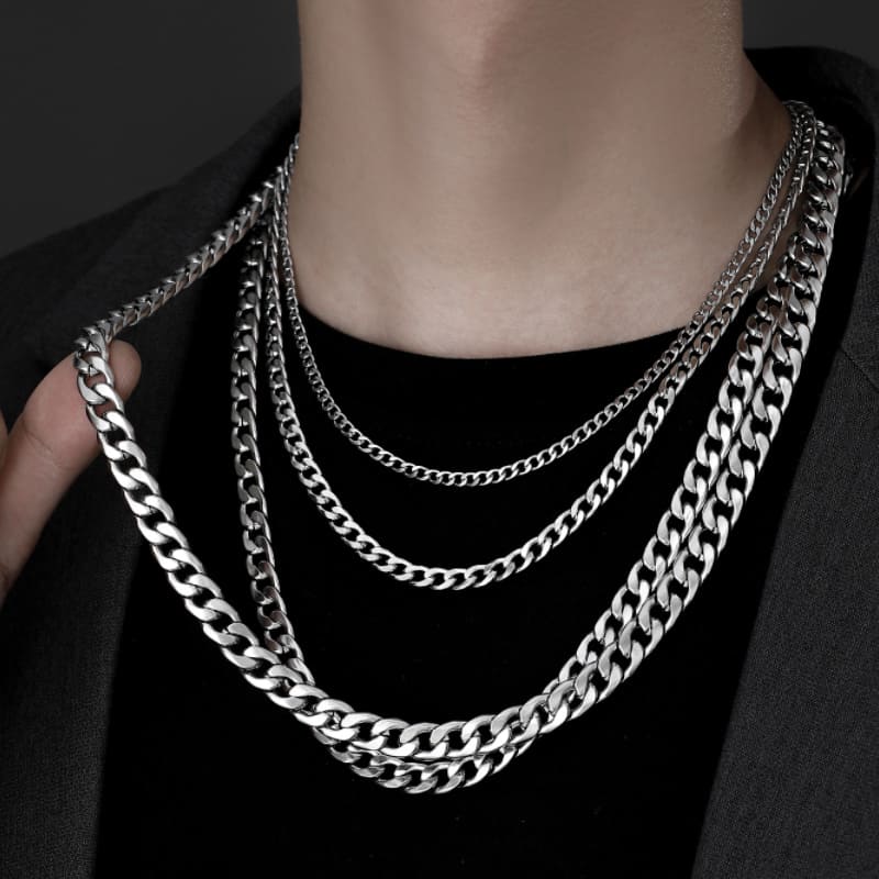 Premium Stainless Cuban Chain Necklace for Men Wholesale 4