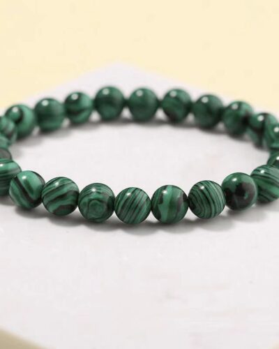 Protective Green Crystal Malachite Beaded Bracelet Bulk
