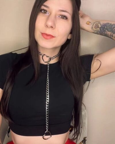 Punk Stainless Steel Heart Slip Chain Necklace Unisex